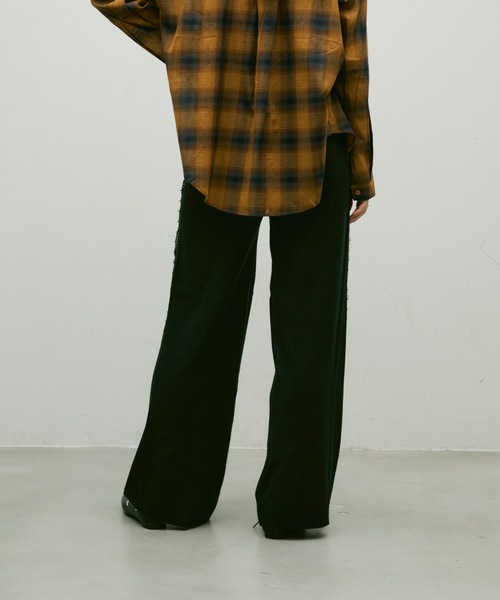 Lutim by u（ルチバイユー）の「Side lace knit pants / サイドレースニットパンツ（その他パンツ・レディース・ブラック/ブラウン・FREE）」の13枚目の写真