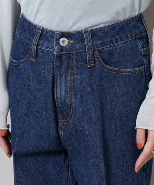 NANO universe(ナノユニバース)の「センタープレスデニム(デニムパンツ・レディース・ネイビー/ダークネイビー/ライトブルー・FREE)」の10枚目の写真
