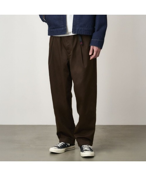 Kinetics(キネティクス)の「Gramicci T/C TWILL TUCK TAPERD PANT(グラミチ TC ツイルタックテーパードパンツ)(チノパンツ・メンズ・ブラック/ブラウン系・SMALL/MEDIUM/LARGE/X-LARGE)」の6枚目の写真