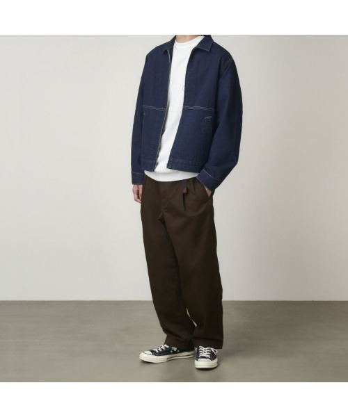 Kinetics(キネティクス)の「Gramicci T/C TWILL TUCK TAPERD PANT(グラミチ TC ツイルタックテーパードパンツ)(チノパンツ・メンズ・ブラック/ブラウン系・SMALL/MEDIUM/LARGE/X-LARGE)」の8枚目の写真