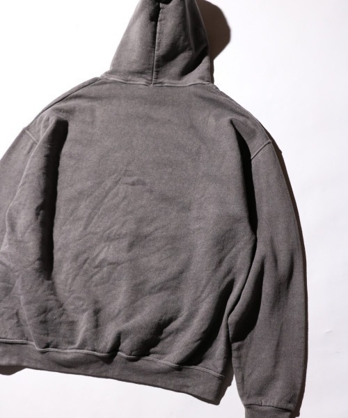 JERZEES（ジャージーズ）の「JERZEES / ジャージーズ PIGMENT DYE PULL OVER HOODIE ピグメントダイ（パーカー・メンズ・グリーン/ライトグリーン/モカ/ブラック/グレー/レッド・LARGE/X-LARGE/MEDIUM）」の11枚目の写真