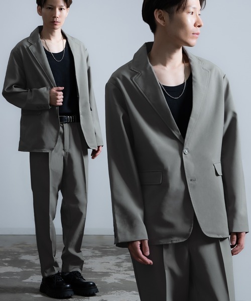 セール】ポリオックス テーラードジャケット＆スラック セットアップ