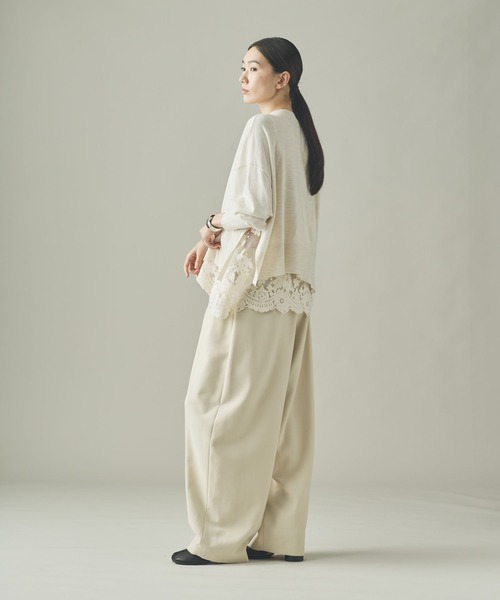 Curensology(カレンソロジー)/ハイゲージレースニットプルオーバー