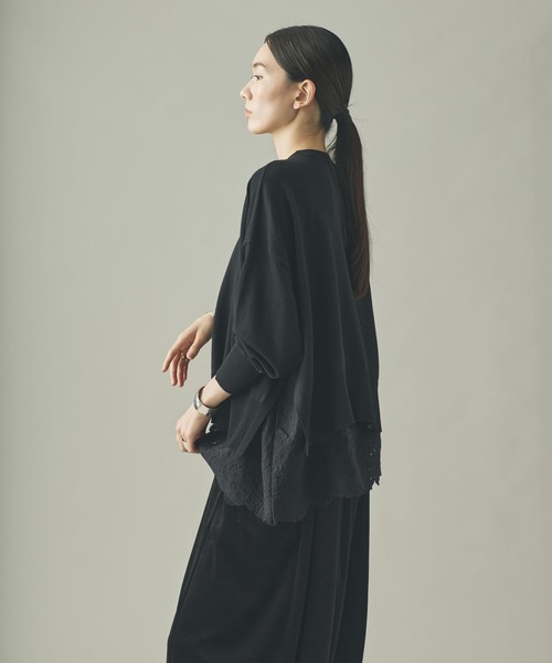 Curensology(カレンソロジー)/ハイゲージレースニットプルオーバー