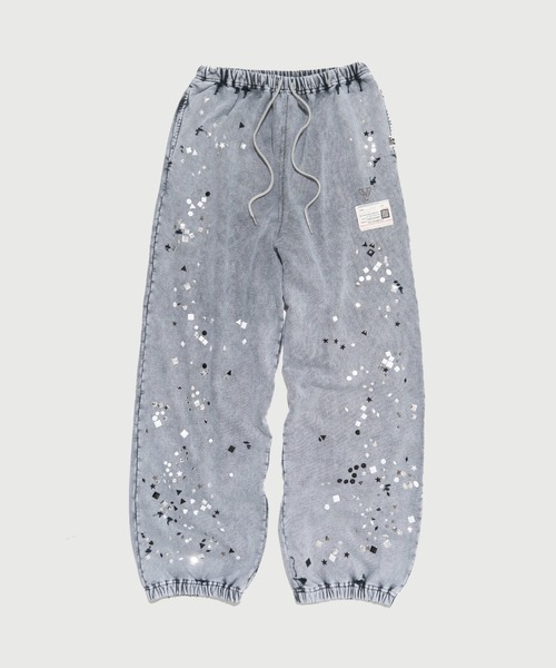 MIHARAYASUHIROスウェットハーフパンツ MIHARAYASUHIRO/ミハラヤスヒロ】EMBELLISHED BLEACHED PANTS