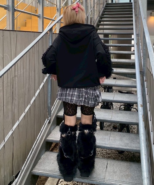 Candy Stripper（キャンディストリッパー）の「BALLOON WRAP SKIRT ベルト（スカート・レディース・グレー/レッド・FREE）」の12枚目の写真