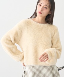 Wフェイスシャギープルオーバー