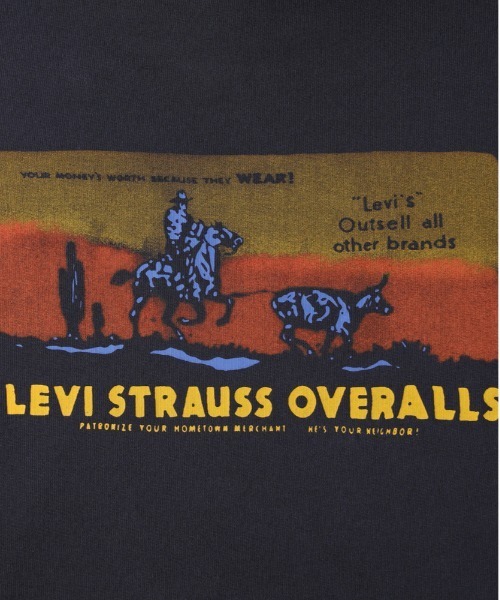 Levi's（リーバイス）の「【Levi's】プリントスウェットパーカー (フーディ/バックプリント/ヴィンテージ/フロントロゴ/丈夫/デイリー)（パーカー・メンズ・ブラック・S/M/L）」の4枚目の写真