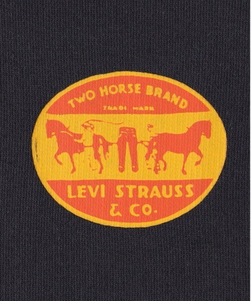 Levi's（リーバイス）の「【Levi's】プリントスウェットパーカー (フーディ/バックプリント/ヴィンテージ/フロントロゴ/丈夫/デイリー)（パーカー・メンズ・ブラック・S/M/L）」の5枚目の写真