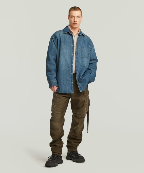 G-STAR（ジースター）の「MA1 CARGO PANT/ヴィンテージライクウォッシュド加工リラックステーパードカーゴパンツ（カーゴパンツ・メンズ・ブラウン系その他・31/30/30/30/36/30/28/30/34/30/33/30/32/30/29/30）」の3枚目の写真