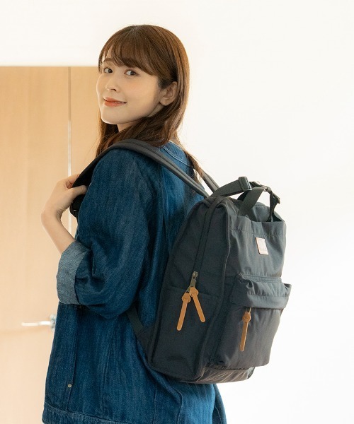 kippis（キッピス）の「kippis2wayトートリュック＜撥水加工＞（バックパック/リュック・レディース・ブラック/ベージュ/チャコールグレー/セージグリーン・FREE）」の8枚目の写真