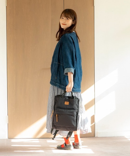kippis（キッピス）の「kippis2wayトートリュック＜撥水加工＞（バックパック/リュック・レディース・ブラック/ベージュ/チャコールグレー/セージグリーン・FREE）」の14枚目の写真