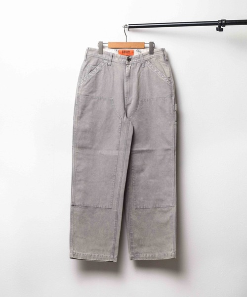 UNIVERSAL OVERALL(ユニバーサルオーバーオール)の「『UNIVERSAL OVERALL』DOBLUE KNEE PAINTER(デニムパンツ・メンズ・ブラック/グレー・LARGE/MEDIUM/X-LARGE)」の2枚目の写真