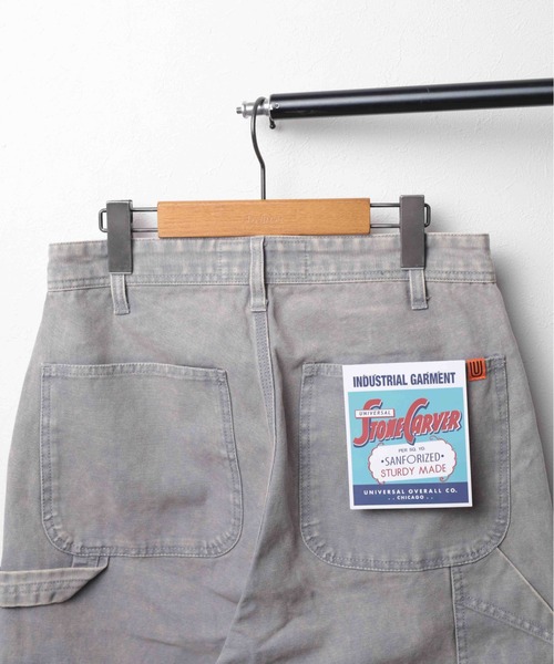 UNIVERSAL OVERALL(ユニバーサルオーバーオール)の「『UNIVERSAL OVERALL』DOBLUE KNEE PAINTER(デニムパンツ・メンズ・ブラック/グレー・LARGE/MEDIUM/X-LARGE)」の7枚目の写真