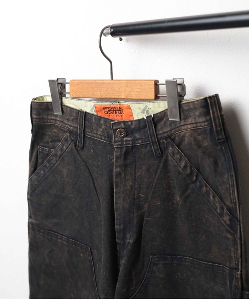UNIVERSAL OVERALL(ユニバーサルオーバーオール)の「『UNIVERSAL OVERALL』DOBLUE KNEE PAINTER(デニムパンツ・メンズ・ブラック/グレー・LARGE/MEDIUM/X-LARGE)」の10枚目の写真