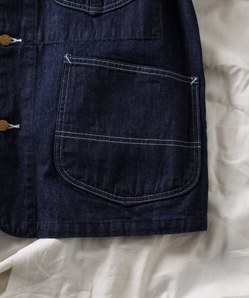 Lee（リー）の「Lee × FREAK'S STORE/リー 別注 LOCO JACKET/別注 ロコ デニムジャケット カバーオール（デニムジャケット・メンズ・その他/ダークネイビー・MEDIUM/LARGE）」の10枚目の写真