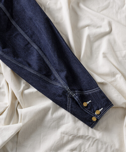 Lee（リー）の「Lee × FREAK'S STORE/リー 別注 LOCO JACKET/別注 ロコ デニムジャケット カバーオール（デニムジャケット・メンズ・その他/ダークネイビー・MEDIUM/LARGE）」の13枚目の写真