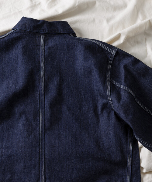 Lee（リー）の「Lee × FREAK'S STORE/リー 別注 LOCO JACKET/別注 ロコ デニムジャケット カバーオール（デニムジャケット・メンズ・その他/ダークネイビー・MEDIUM/LARGE）」の14枚目の写真