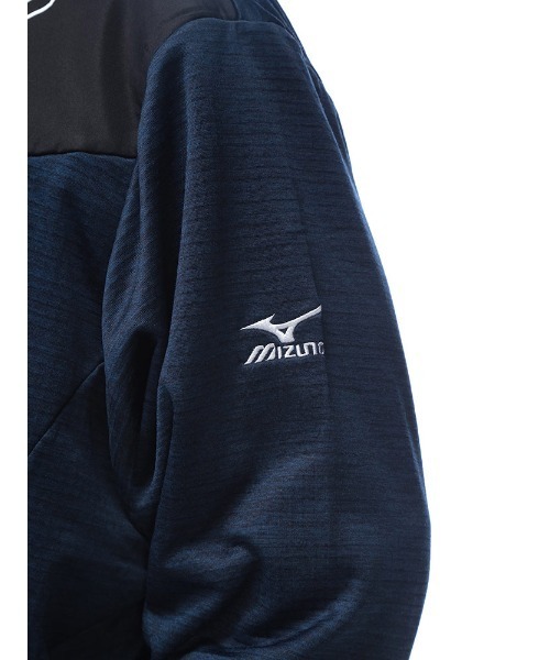 MIZUNO(ミズノ )の「MIZUNO (ミズノ) 裏ブロックフリース スタンド フルジップ トラックジャケット(その他アウター・メンズ・ネイビー/ブラック/グレー・3L/4L/5L)」の11枚目の写真