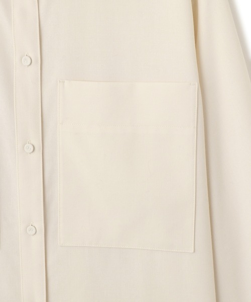 ADAM ET ROPE'（アダムエロペ）の「ダブルポケットウールシャツ（シャツ/ブラウス・レディース・ベージュ/オフホワイト・FREE）」の22枚目の写真