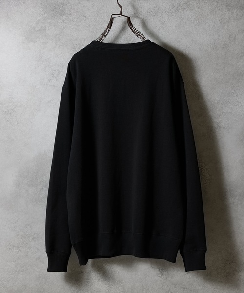 NUMBER (N)INE（ナンバーナイン）の「TOUCH ME I'M SICK PRINTED CLASSIC CREWNECK SWEATSHIRT / タッチ ミー アイム シック ロゴプリント クラシック クルーネック スウェットシャツ（スウェット・メンズ・ブラック/トップグレー・M/L/XL）」の4枚目の写真