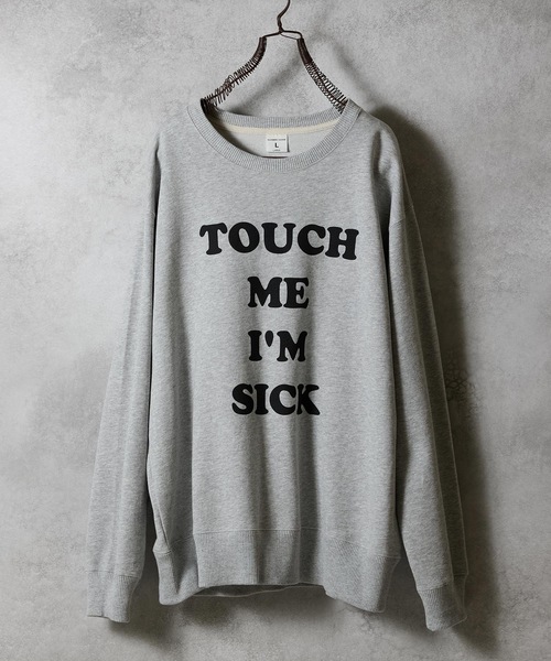 NUMBER (N)INE（ナンバーナイン）の「TOUCH ME I'M SICK PRINTED CLASSIC CREWNECK SWEATSHIRT / タッチ ミー アイム シック ロゴプリント クラシック クルーネック スウェットシャツ（スウェット・メンズ・ブラック/トップグレー・M/L/XL）」の8枚目の写真