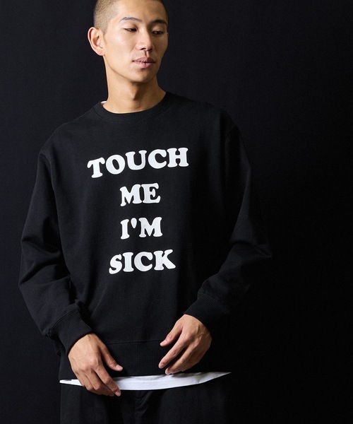 NUMBER (N)INE（ナンバーナイン）の「TOUCH ME I'M SICK PRINTED CLASSIC CREWNECK SWEATSHIRT / タッチ ミー アイム シック ロゴプリント クラシック クルーネック スウェットシャツ（スウェット・メンズ・ブラック/トップグレー・M/L/XL）」の17枚目の写真