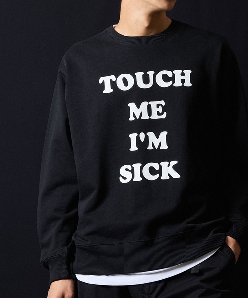 NUMBER (N)INE（ナンバーナイン）の「TOUCH ME I'M SICK PRINTED CLASSIC CREWNECK SWEATSHIRT / タッチ ミー アイム シック ロゴプリント クラシック クルーネック スウェットシャツ（スウェット・メンズ・ブラック/トップグレー・M/L/XL）」の18枚目の写真