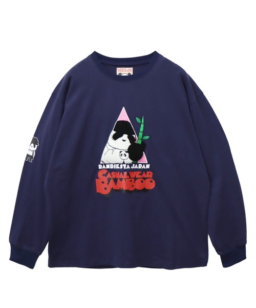 PANDIESTA（パンディエスタ）の「バンブーボーイズロンT(M2)（Tシャツ/カットソー・メンズ・ブラック/アイボリー・XXL/M/L/XL）」の3枚目の写真