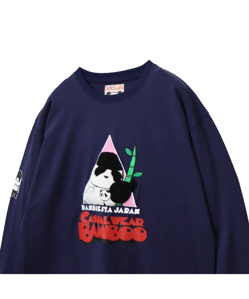 PANDIESTA（パンディエスタ）の「バンブーボーイズロンT(M2)（Tシャツ/カットソー・メンズ・ブラック/アイボリー・XXL/M/L/XL）」の4枚目の写真