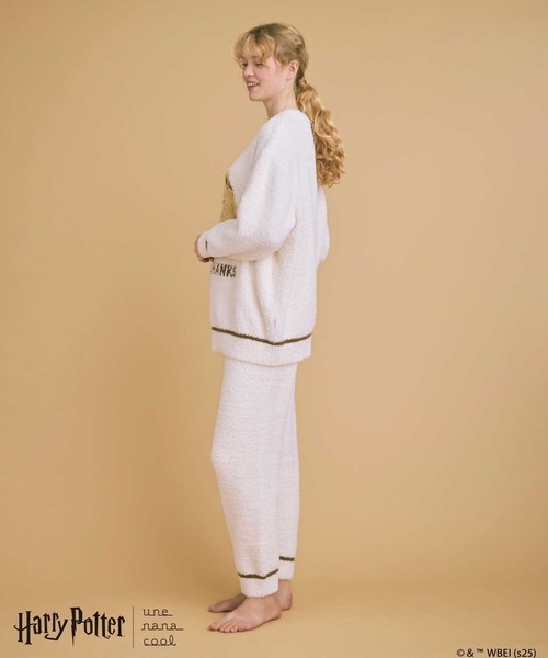 une nana cool(ウンナナクール)の「【ハリー・ポッターコラボ】 Harry Potter × une nana cool プルオーバー&ロングパンツセット(ルームウェア/パジャマ・レディース・ピンク/クリーム・M-L)」の17枚目の写真