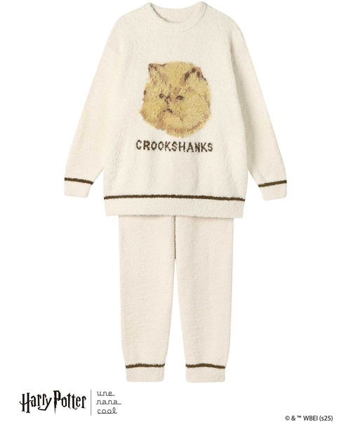 une nana cool(ウンナナクール)の「【ハリー・ポッターコラボ】 Harry Potter × une nana cool プルオーバー&ロングパンツセット(ルームウェア/パジャマ・レディース・ピンク/クリーム・M-L)」の19枚目の写真