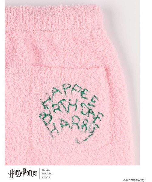 une nana cool(ウンナナクール)の「【ハリー・ポッターコラボ】 Harry Potter × une nana cool プルオーバー&ロングパンツセット(ルームウェア/パジャマ・レディース・ピンク/クリーム・M-L)」の8枚目の写真