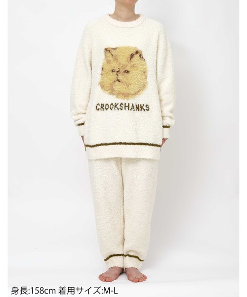 une nana cool(ウンナナクール)の「【ハリー・ポッターコラボ】 Harry Potter × une nana cool プルオーバー&ロングパンツセット(ルームウェア/パジャマ・レディース・ピンク/クリーム・M-L)」の5枚目の写真
