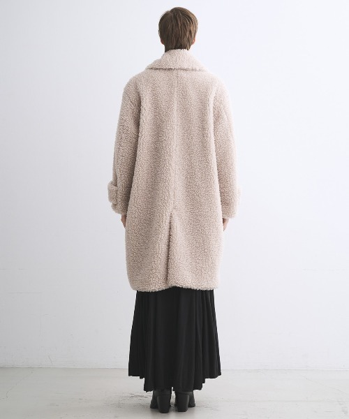 エコペルボア ロングコート（その他アウター）｜three dots