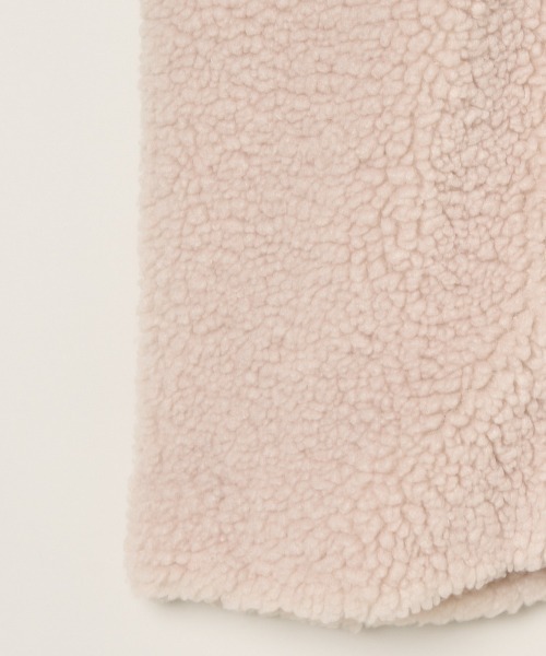 three dots 　スリードッツ　エコぺルボア　ロングコート three dots(スリードッツ)｜エコペルボア ロングコート/ベージュ の