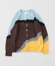 NOMARHYTHM TEXTILE (ノーマリズム テキスタイル)  Multi Colour Mohair カーディガン