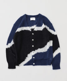 NOMA t.d. | NOMARHYTHM TEXTILE (ノーマリズム テキスタイル)  Multi Colour Mohair カーディガン(カーディガン/ボレロ)