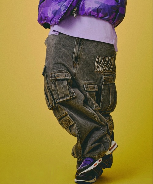 セール】GALFY-ぐるグニャデニムカーゴ（デニムパンツ）｜GALFY