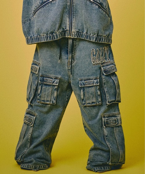 セール】GALFY-ぐるグニャデニムカーゴ（デニムパンツ）｜GALFY