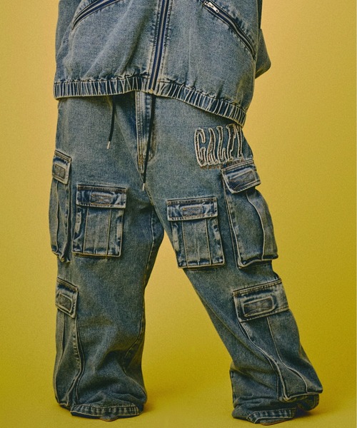 GALFY　デニムカーゴパンツ　ガルフィ セール】GALFY-ぐるグニャデニムカーゴ（デニムパンツ）｜GALFY