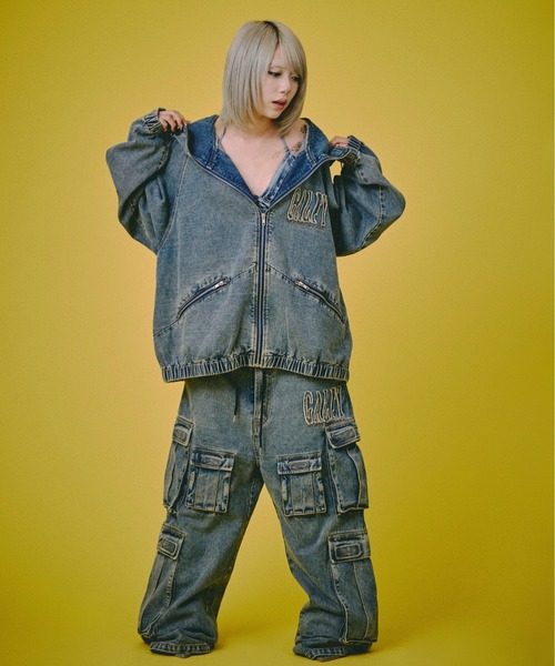 GALFY（ガルフィー）の「GALFY-ぐるグニャデニムカーゴ（デニムパンツ・メンズ・ブラウン/ブラック/ブルー・L/XL）」の21枚目の写真
