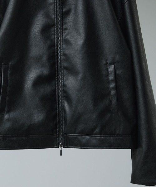 CALLNE(カルネ)の「【CALLNE】Vintage Design Doublezip Jacket / ヴィンテージデザインダブルジップジャケット(セットアップ対応)(その他アウター・メンズ・ブラック/ダークグレー・M/L)」の6枚目の写真