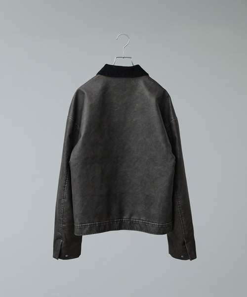 CALLNE(カルネ)の「【CALLNE】Vintage Design Doublezip Jacket / ヴィンテージデザインダブルジップジャケット(セットアップ対応)(その他アウター・メンズ・ブラック/ダークグレー・M/L)」の12枚目の写真