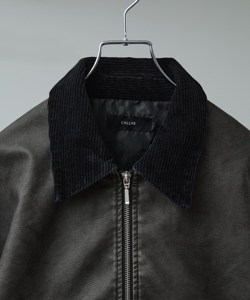 CALLNE(カルネ)の「【CALLNE】Vintage Design Doublezip Jacket / ヴィンテージデザインダブルジップジャケット(セットアップ対応)(その他アウター・メンズ・ブラック/ダークグレー・M/L)」の13枚目の写真