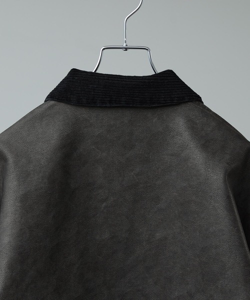 CALLNE(カルネ)の「【CALLNE】Vintage Design Doublezip Jacket / ヴィンテージデザインダブルジップジャケット(セットアップ対応)(その他アウター・メンズ・ブラック/ダークグレー・M/L)」の14枚目の写真