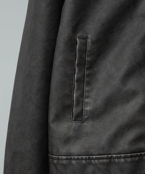 CALLNE(カルネ)の「【CALLNE】Vintage Design Doublezip Jacket / ヴィンテージデザインダブルジップジャケット(セットアップ対応)(その他アウター・メンズ・ブラック/ダークグレー・M/L)」の15枚目の写真