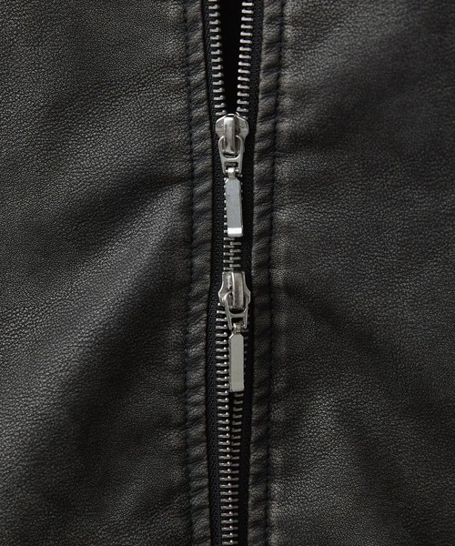 CALLNE(カルネ)の「【CALLNE】Vintage Design Doublezip Jacket / ヴィンテージデザインダブルジップジャケット(セットアップ対応)(その他アウター・メンズ・ブラック/ダークグレー・M/L)」の18枚目の写真