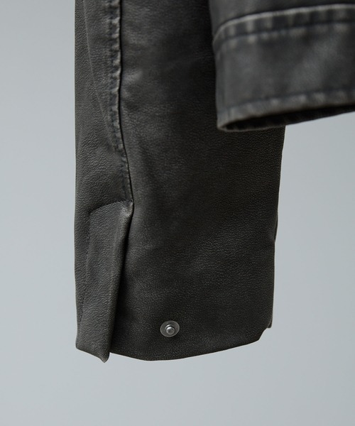 CALLNE(カルネ)の「【CALLNE】Vintage Design Doublezip Jacket / ヴィンテージデザインダブルジップジャケット(セットアップ対応)(その他アウター・メンズ・ブラック/ダークグレー・M/L)」の20枚目の写真