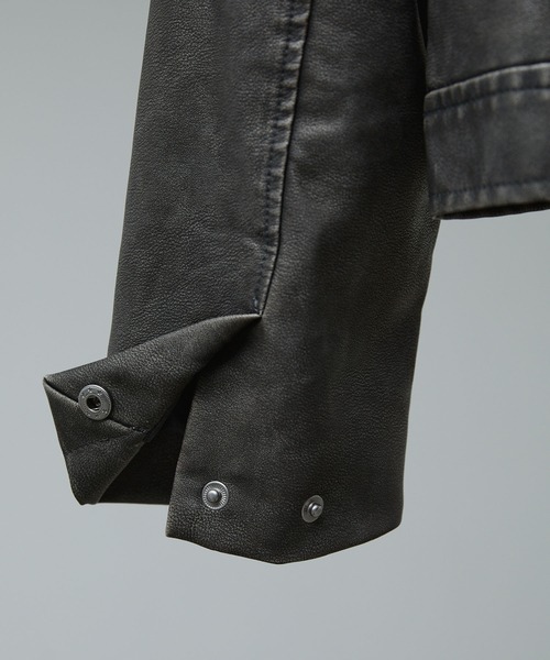 CALLNE(カルネ)の「【CALLNE】Vintage Design Doublezip Jacket / ヴィンテージデザインダブルジップジャケット(セットアップ対応)(その他アウター・メンズ・ブラック/ダークグレー・M/L)」の21枚目の写真